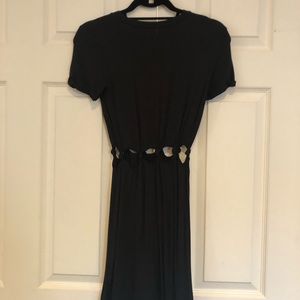 American eagle black knotted dress